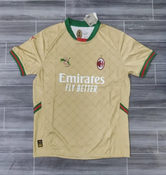 AC Milan x Gucci x Puma 2023-24 Third Jersey Beige Jersey - 1