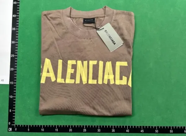 Balenciaga Double Logo Gradient Print Black T-Shirt - 5