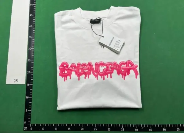 Balenciaga Double Logo Gradient Print Black T-Shirt - 7