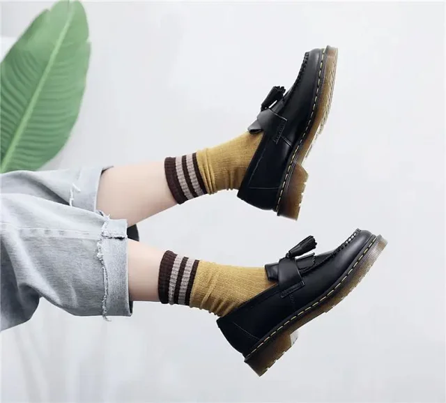 Unbranded Leather Shoes Tassel Loafers with Lug Sole product detail image 5