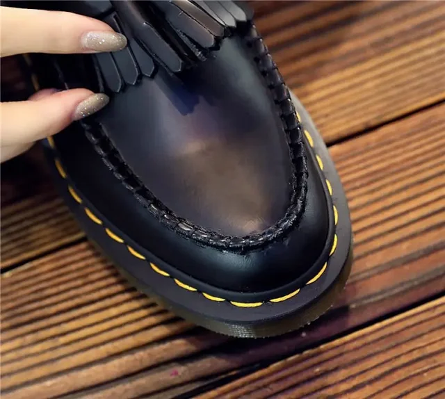 Unbranded Leather Shoes Tassel Loafers with Lug Sole product detail image 13