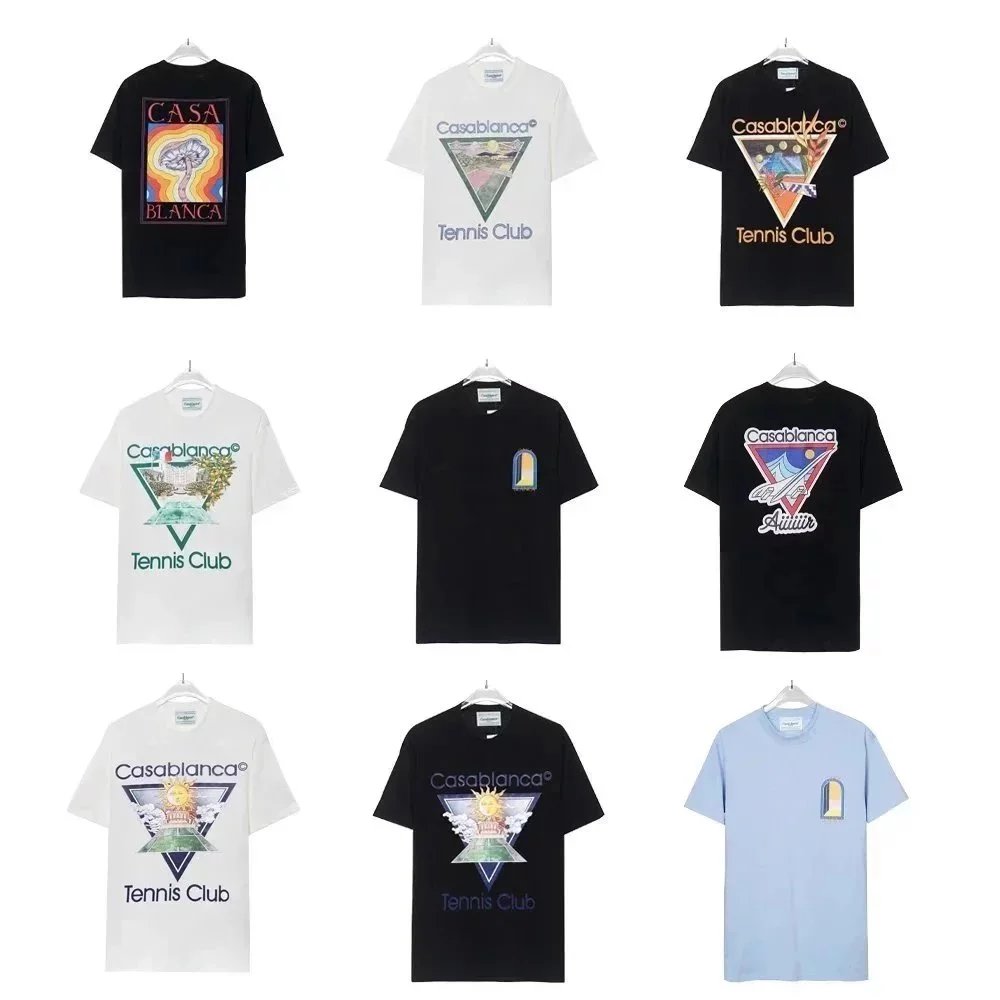 Casablanca Black Tennis Club T-Shirt