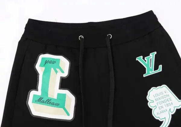 Louis Vuitton Monogram Watercolor Print Shorts Blue White - 7