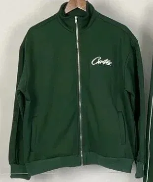 Corteiz Track Jacket Army Green Outerwear - 1