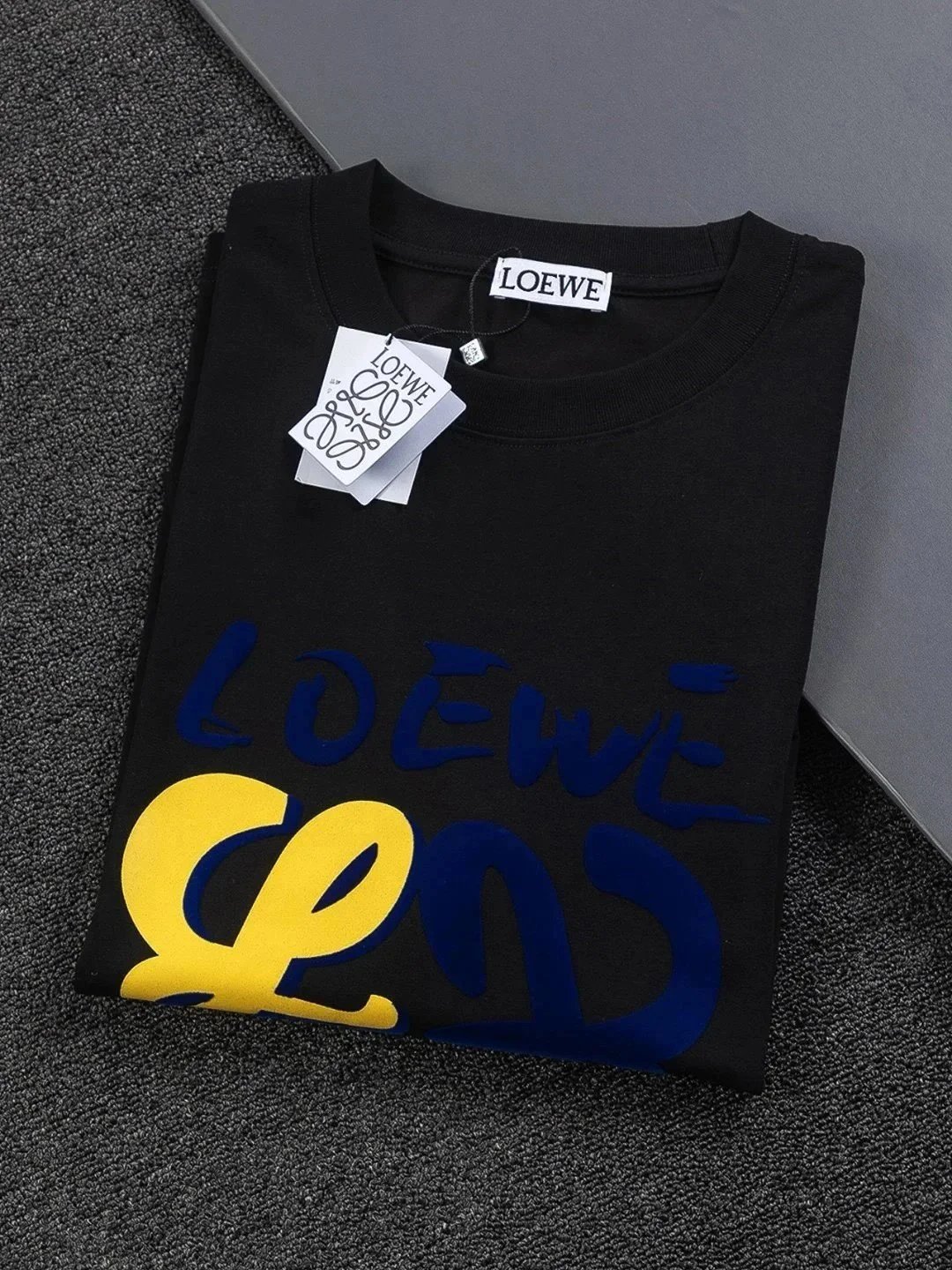 Loewe Elephant Palm Embroidered White T-Shirt - 4