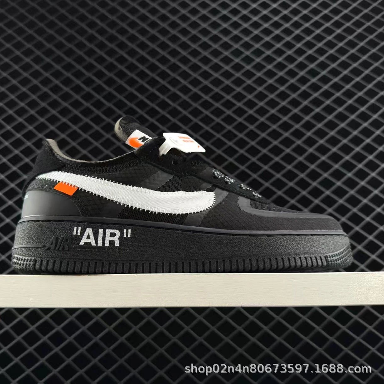 Off-White x Nike Air Force 1 Low Volt Green Sneakers - 7
