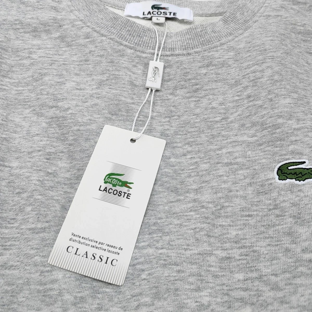 Lacoste Classic Crewneck Sweatshirt White - 5