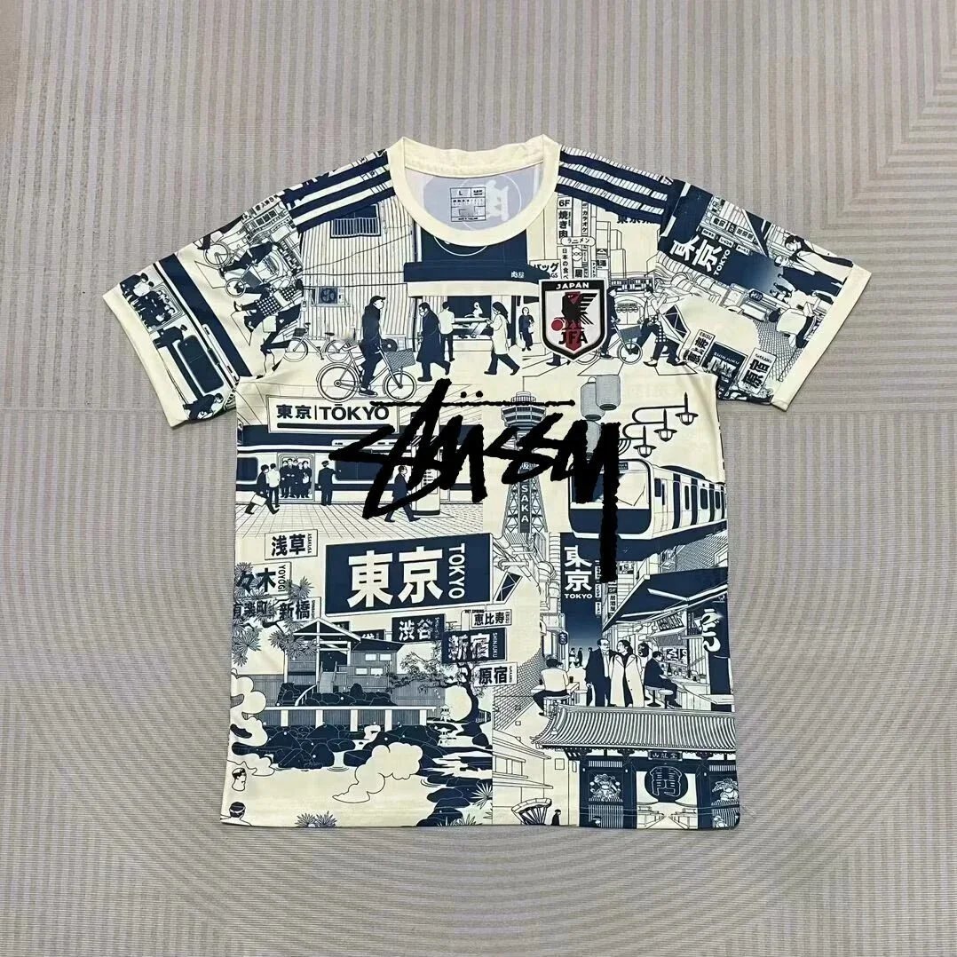 Stussy x Japan National Team x Doraemon Comic Print Jersey - 8