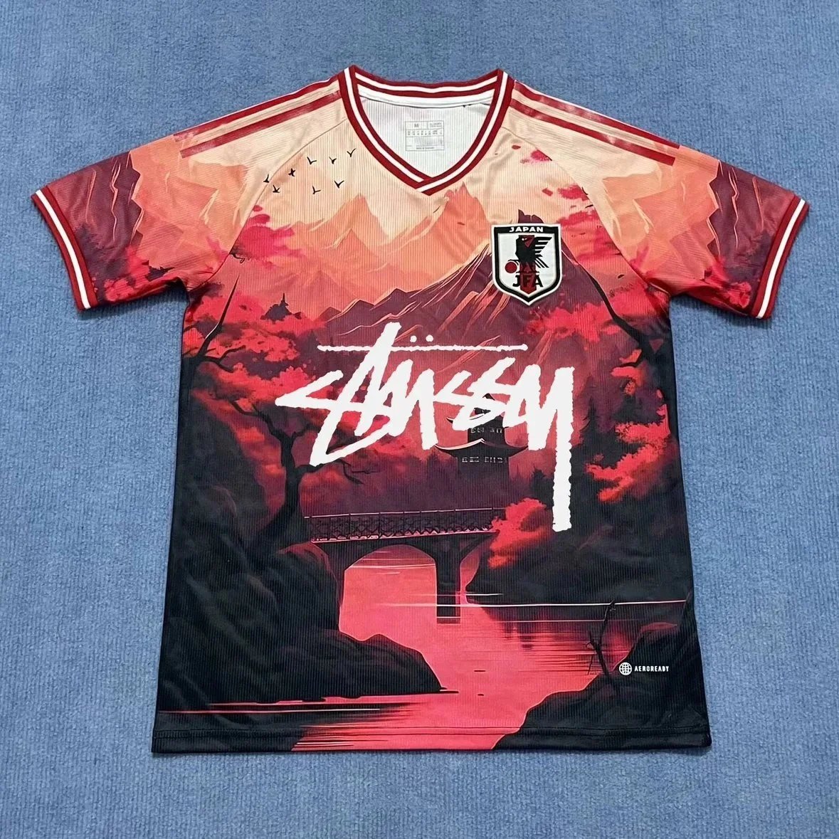 Stussy x Japan National Team x Doraemon Comic Print Jersey - 7