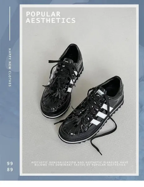 Adidas Originals Superstar Platform Patent Black White Sneakers - 2