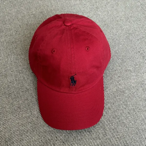 Ralph Lauren Polo Pony Classic Baseball Cap Red - 1