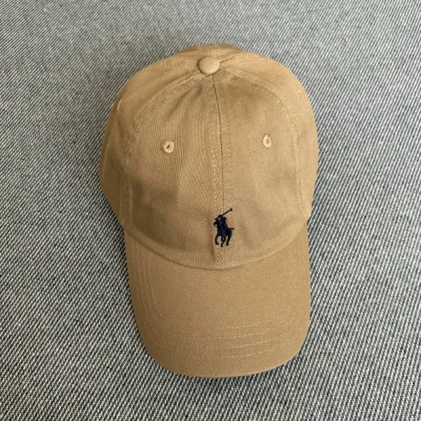 Ralph Lauren Polo Pony Baseball Cap Beige - 1