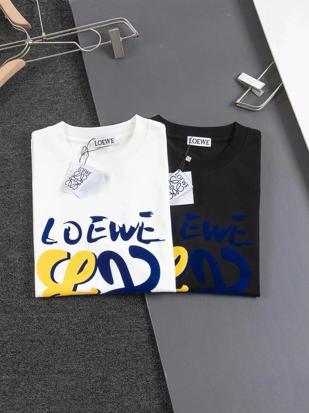 Loewe Elephant Palm Embroidered White T-Shirt - 3