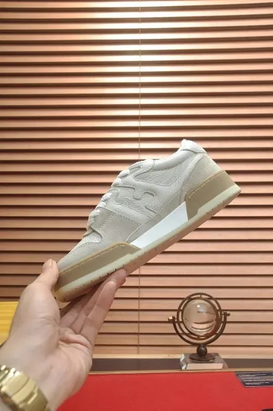 Fendi Fendace FF Logo White Leather Sneakers - 7