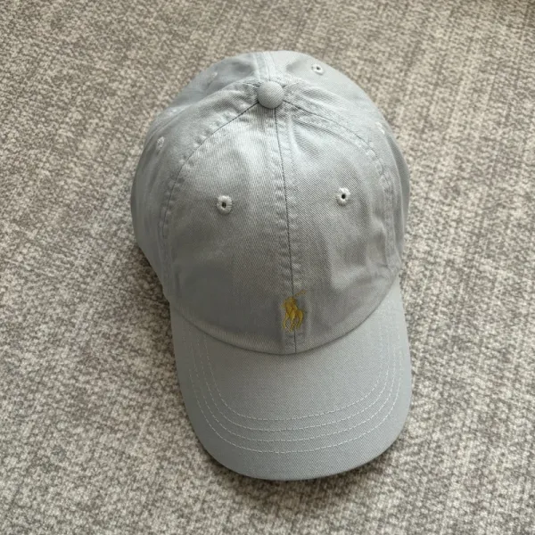 Ralph Lauren Polo Pony Embroidered Baseball Cap Gray - 1