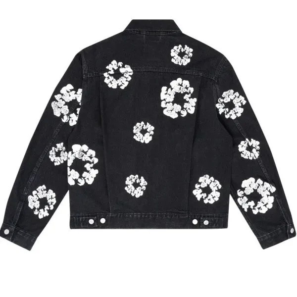 Gallery Dept x Saint Tears Floral Print White Denim Pants - 8