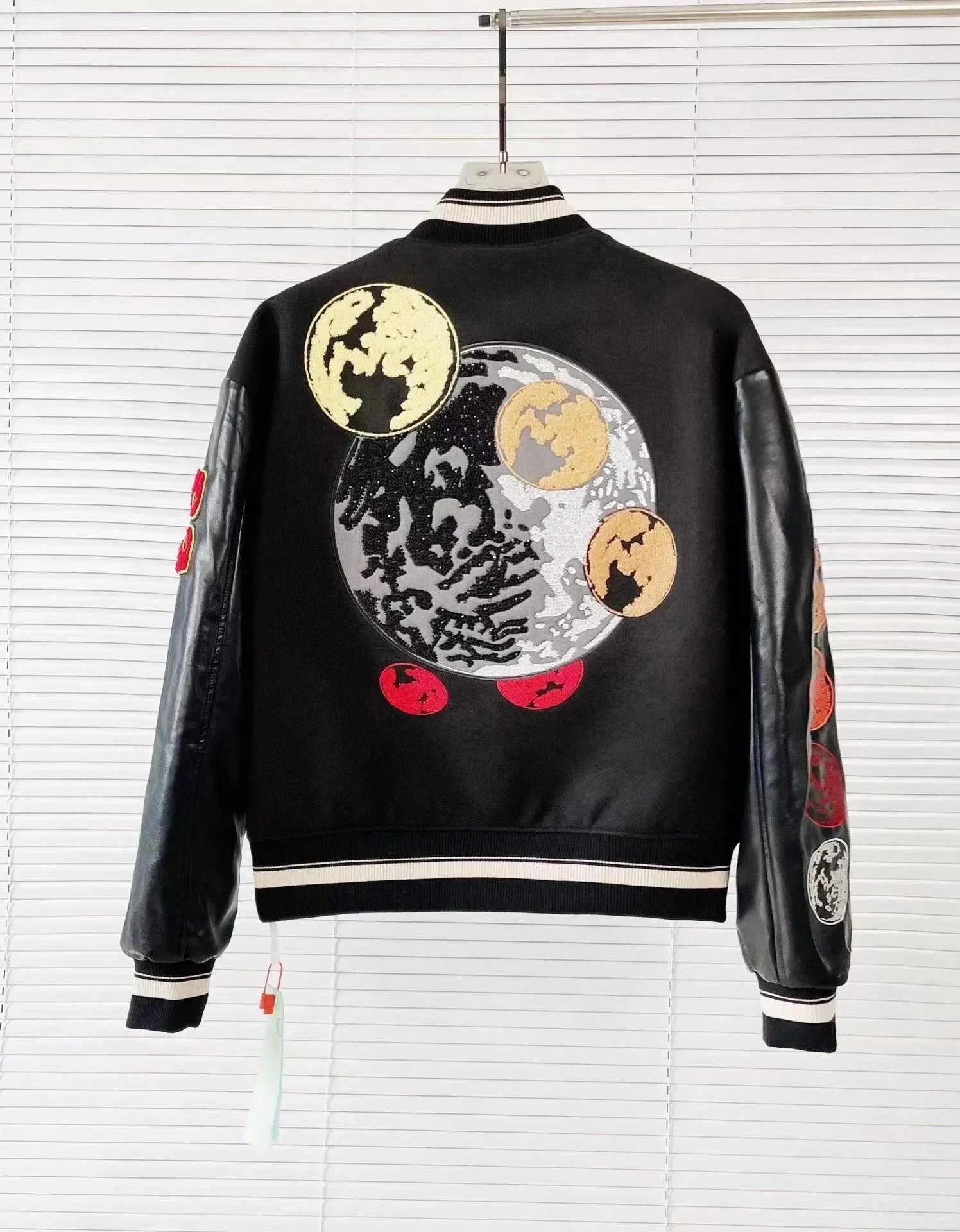 Off-White x ABLOH '22-'23 Winged Horse Varsity Jacket Black/White - 7