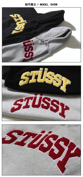 Stüssy Arch Logo Hoodie Black - 6