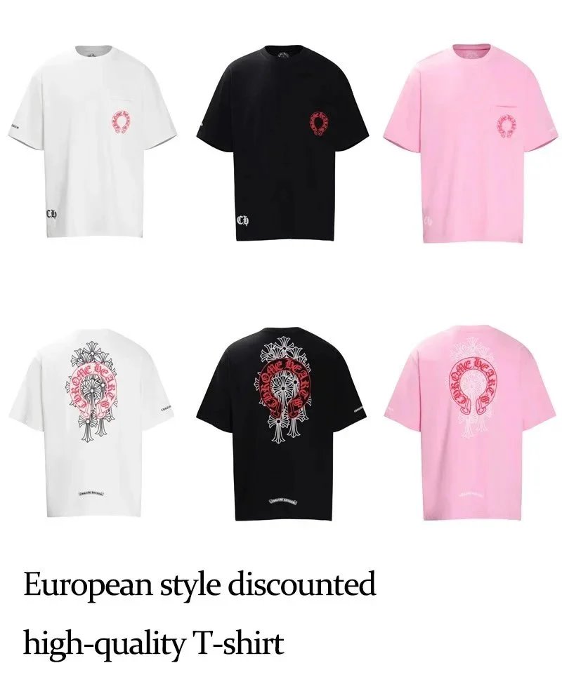 Chrome Hearts Multicolor Cross Cluster Black T-Shirt - 3