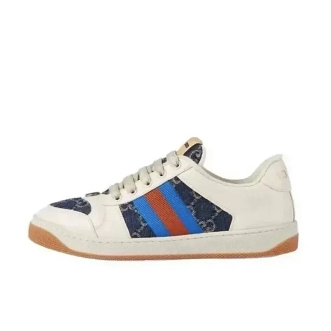 Gucci Tennis 1977 Web Stripe White Sneakers - 1