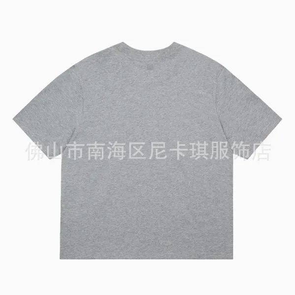 AMI Paris Heart Logo T-Shirt Lavender T-Shirt - 10