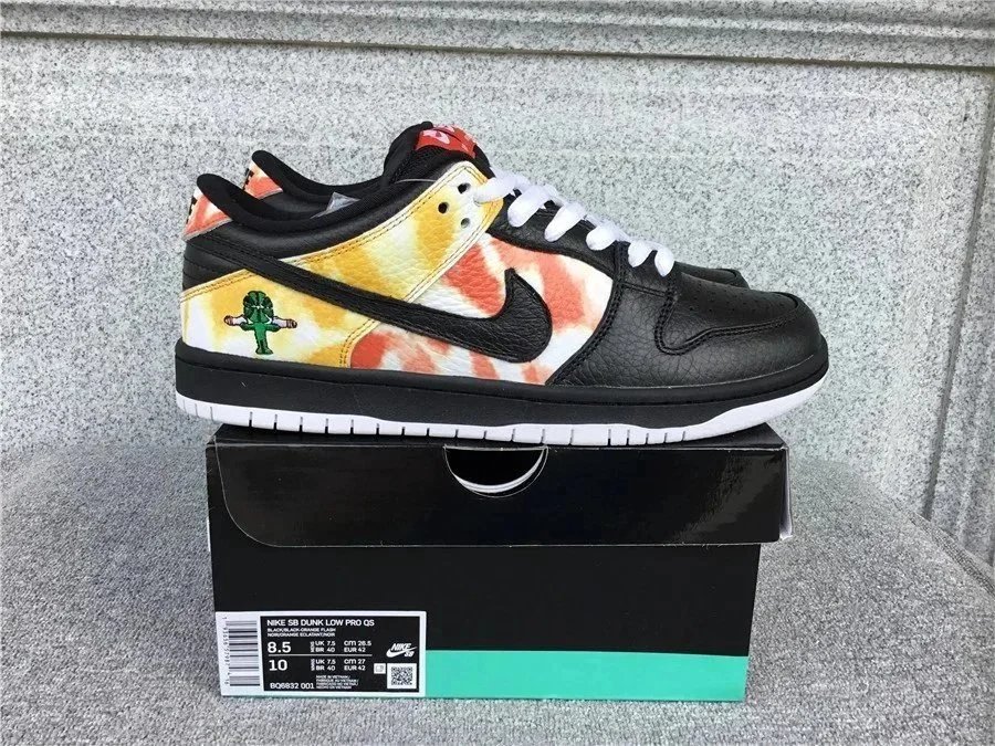 Nike Dunk Low SP Orange Blaze White Sneakers - 6