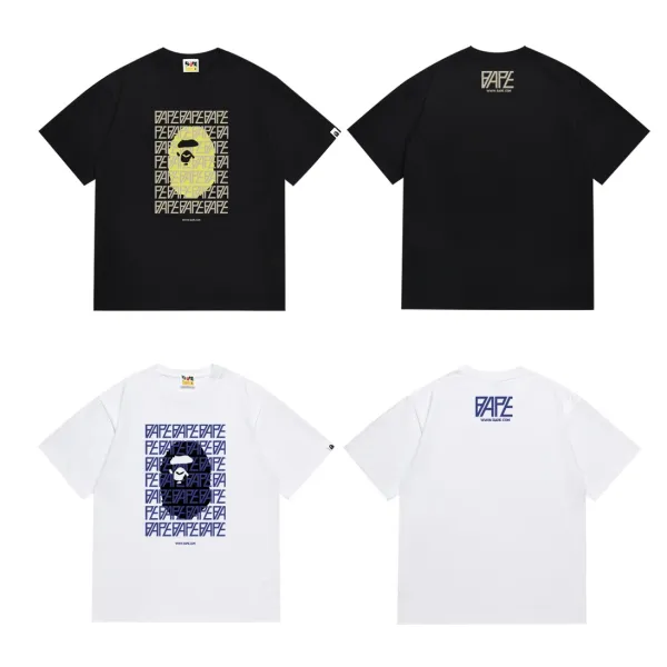 A Bathing Ape Big Ape Head Navy T-Shirt - 14