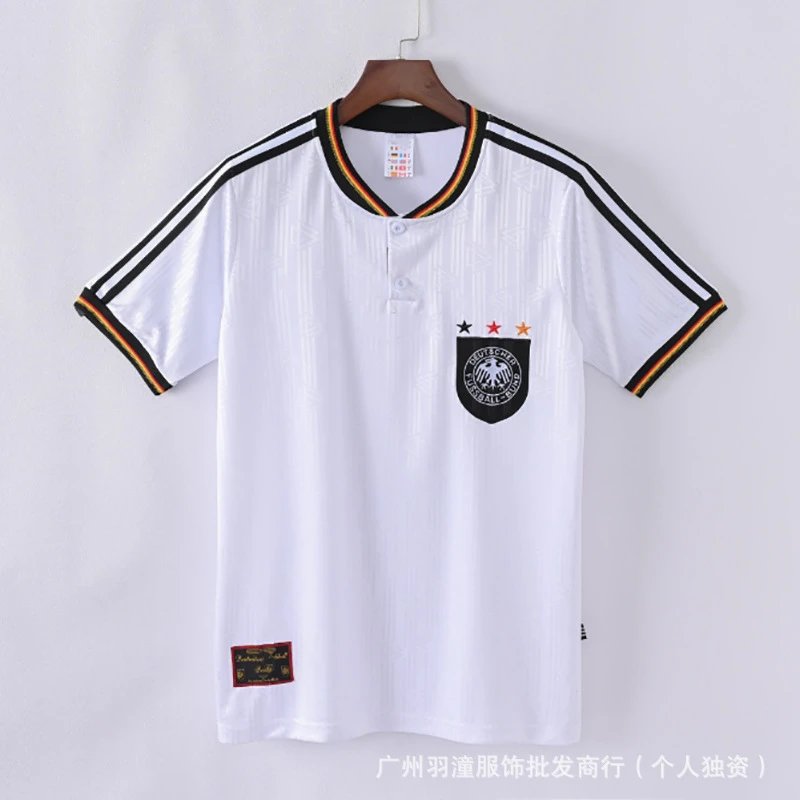 Spain National Team 1994 World Cup Away Jersey White/Red/Orange Polo - 45