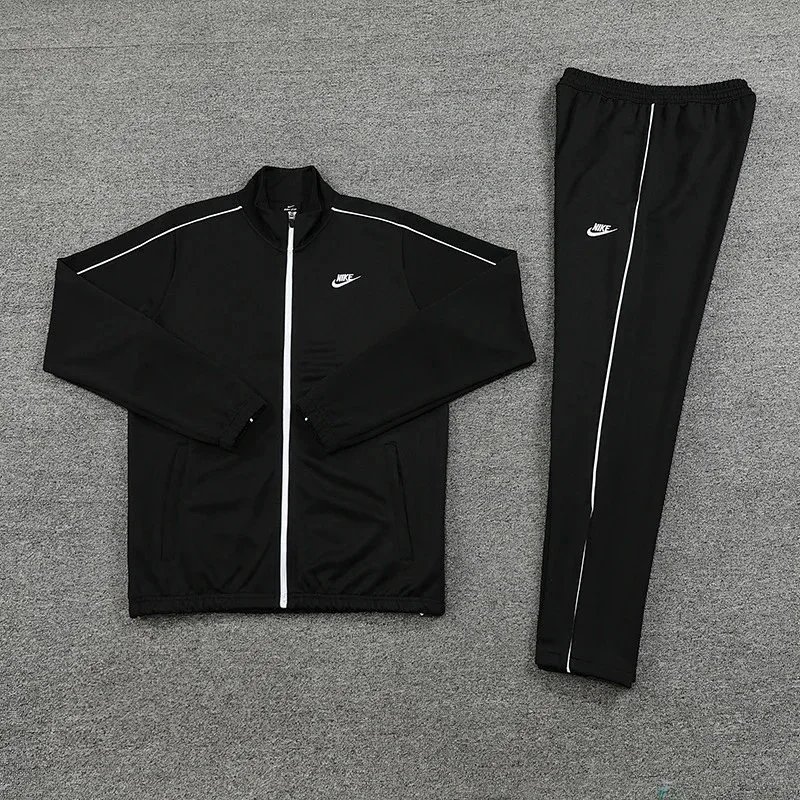 Nike Matching Sets Three-piece performance set with hooded jacket, T-shirt and shorts — (Long Pants Two-Piece Set) -288