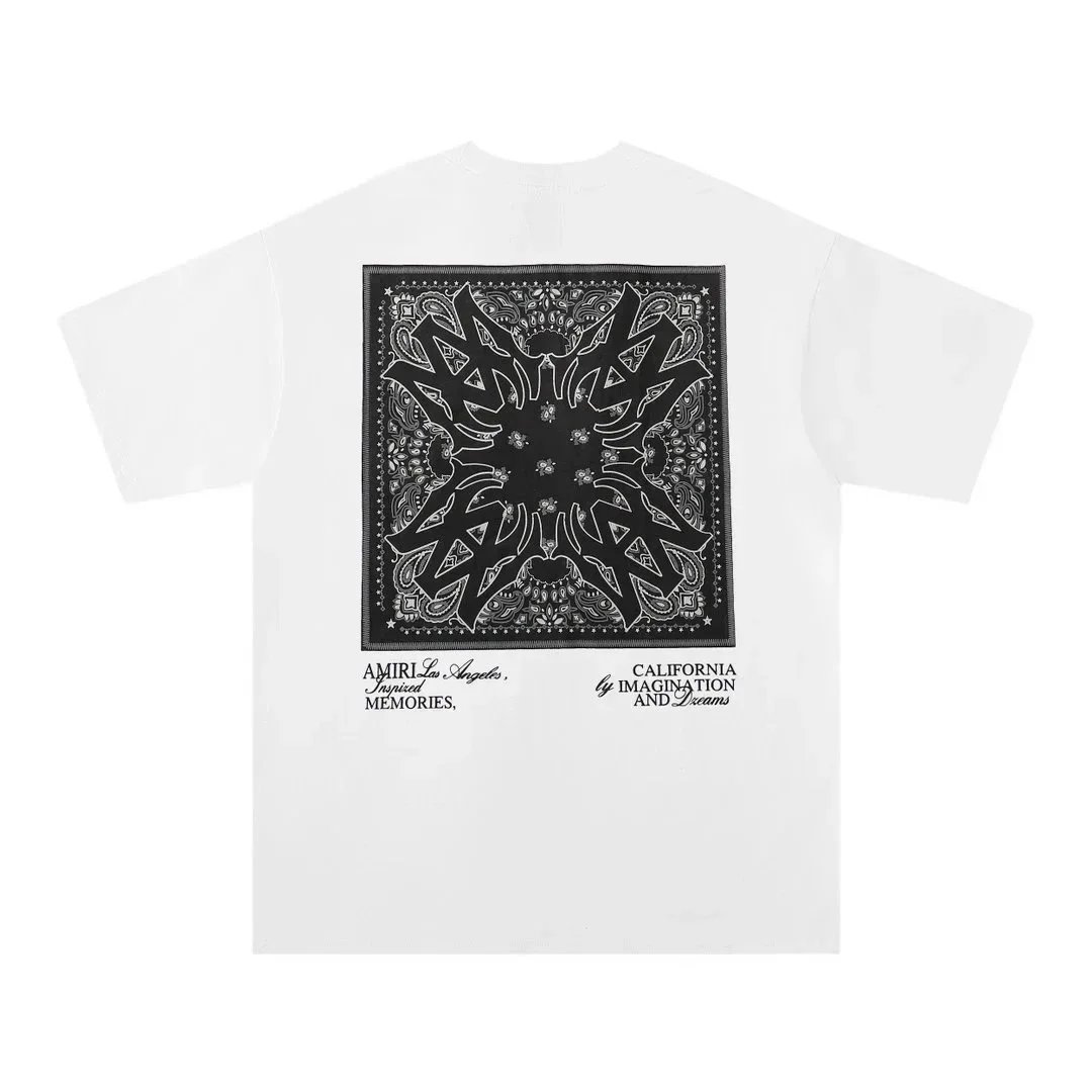 Amiri Graphic Print Black And White Streetwear T-Shirt