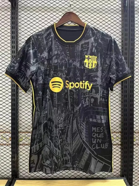 FC Barcelona x Spotify 2024 Third Jersey Black Graphic Print Jersey - 1