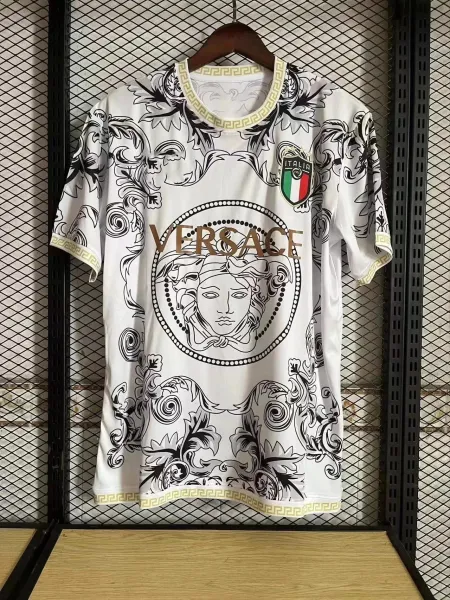 Versace x FIGC Italy Medusa Pink Jersey - 7