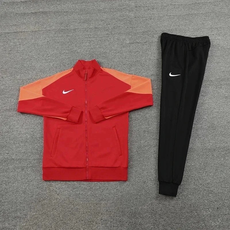 Nike Matching Sets Three-piece performance set with hooded jacket, T-shirt and shorts — (Long Pants Two-Piece Set) -295