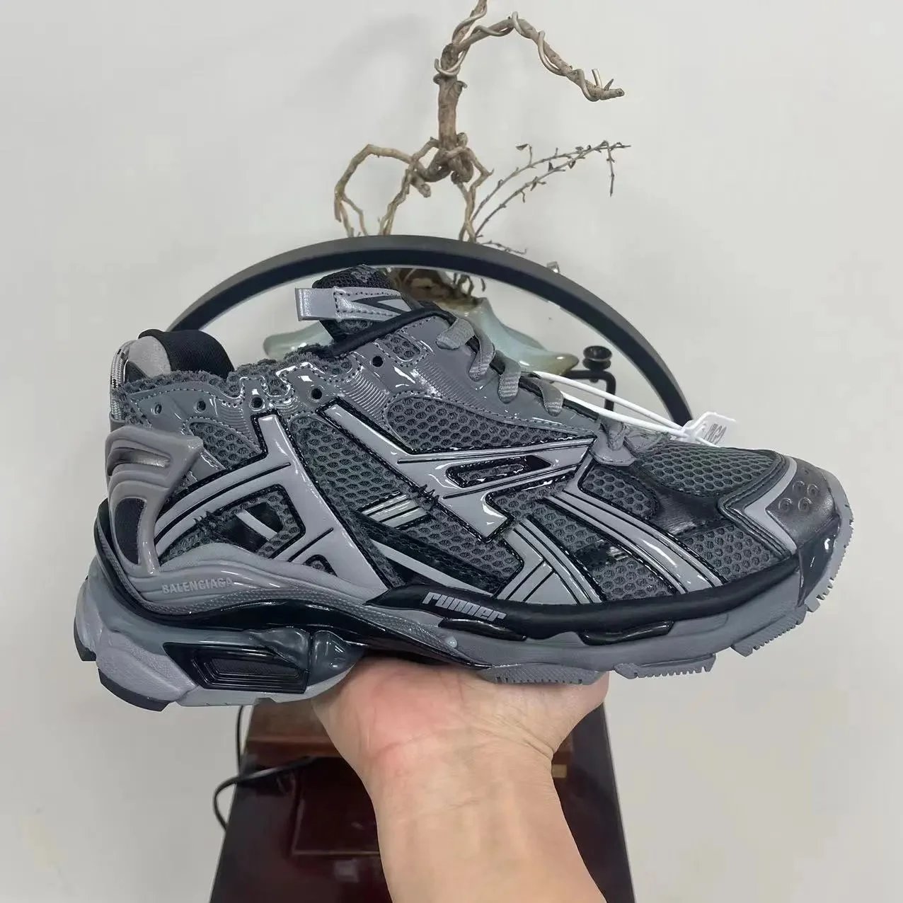 Balenciaga x Asics Runner White/Black Sneakers - 6