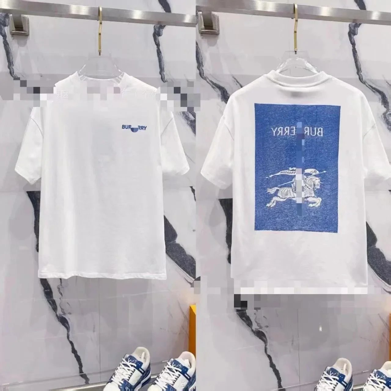 Off-White x Digital Pionker Abstract Logo White T-Shirt - 6