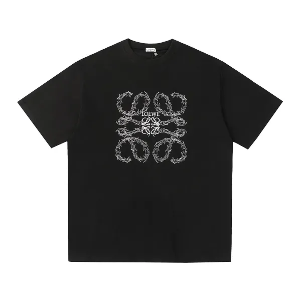 Loewe Panda Embroidered White T-Shirt - 4