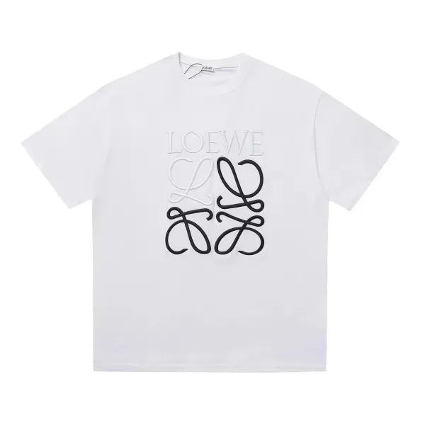 Loewe Panda Embroidered White T-Shirt - 3