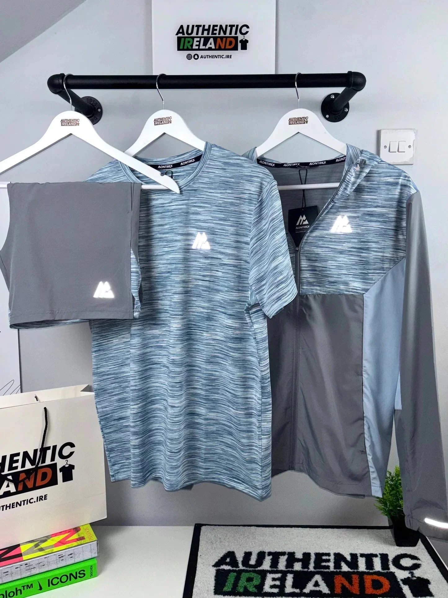 Nike Matching Sets Three-piece performance set with hooded jacket, T-shirt and shorts — (Shorts-style three-piece set)-L266
