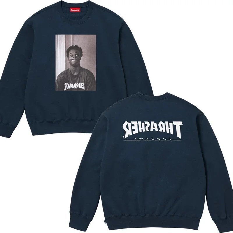 E580 小黑人卫衣 宝蓝