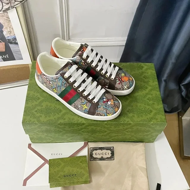 Gucci Sneakers Ace low-top Web stripe product detail image 8