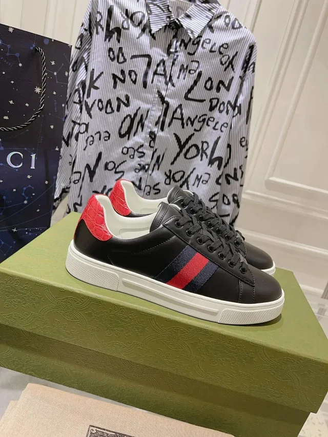 Gucci Sneakers Ace low-top Web stripe product detail image 3