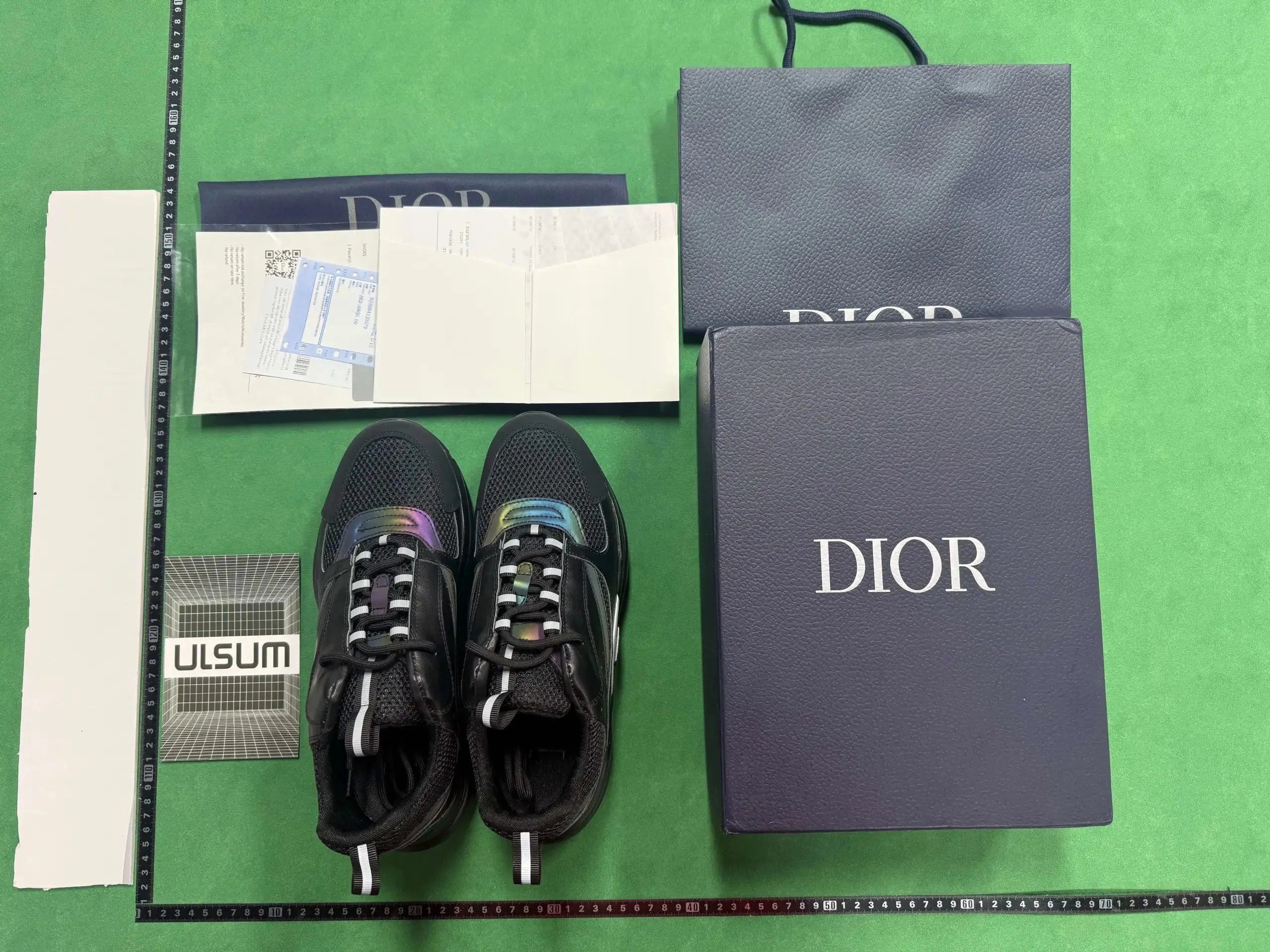 Dior B23 Low Brown Beige Mesh Chunky Sneakers - 5