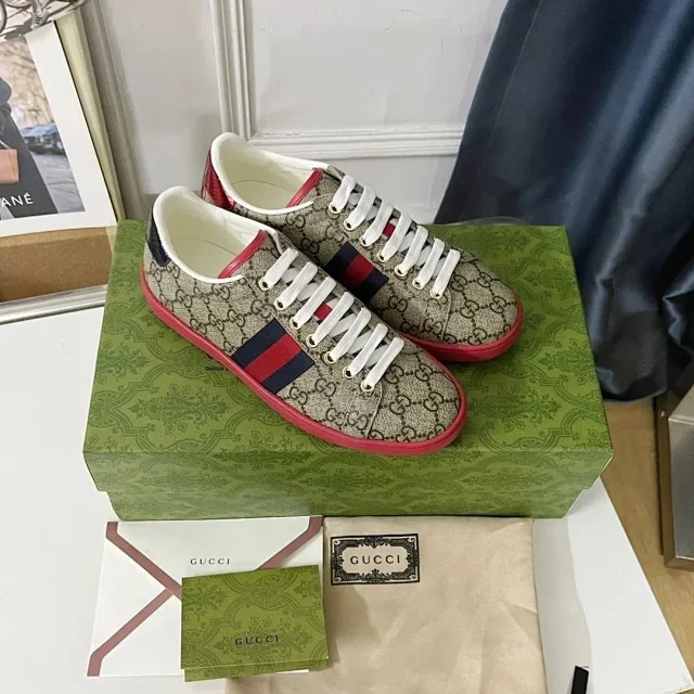 Gucci Sneakers Ace low-top Web stripe product detail image 6