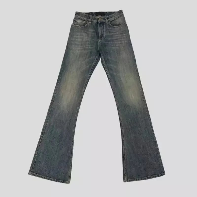 B+vintage bootcut slim jeans pants men