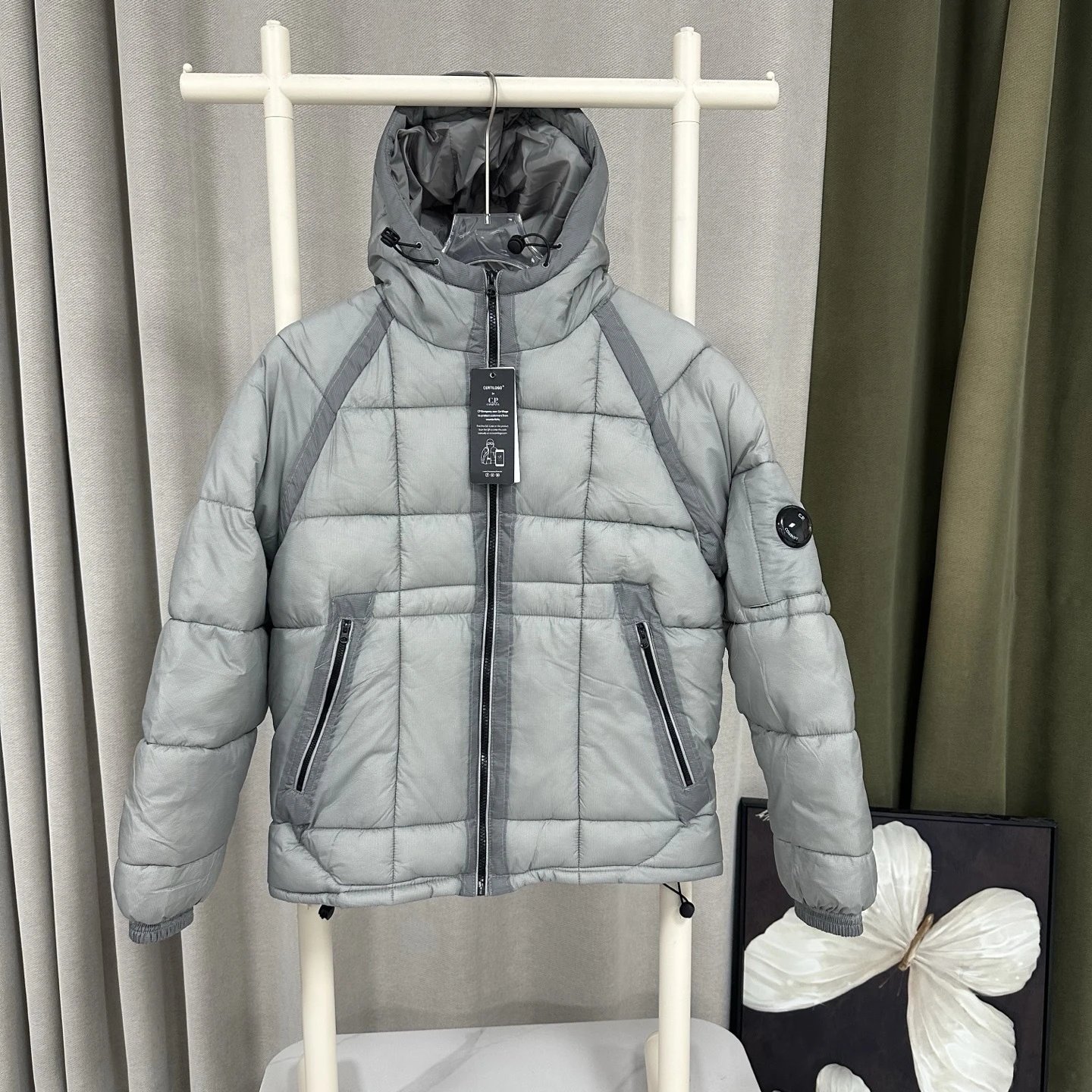 Cotton jacket silver