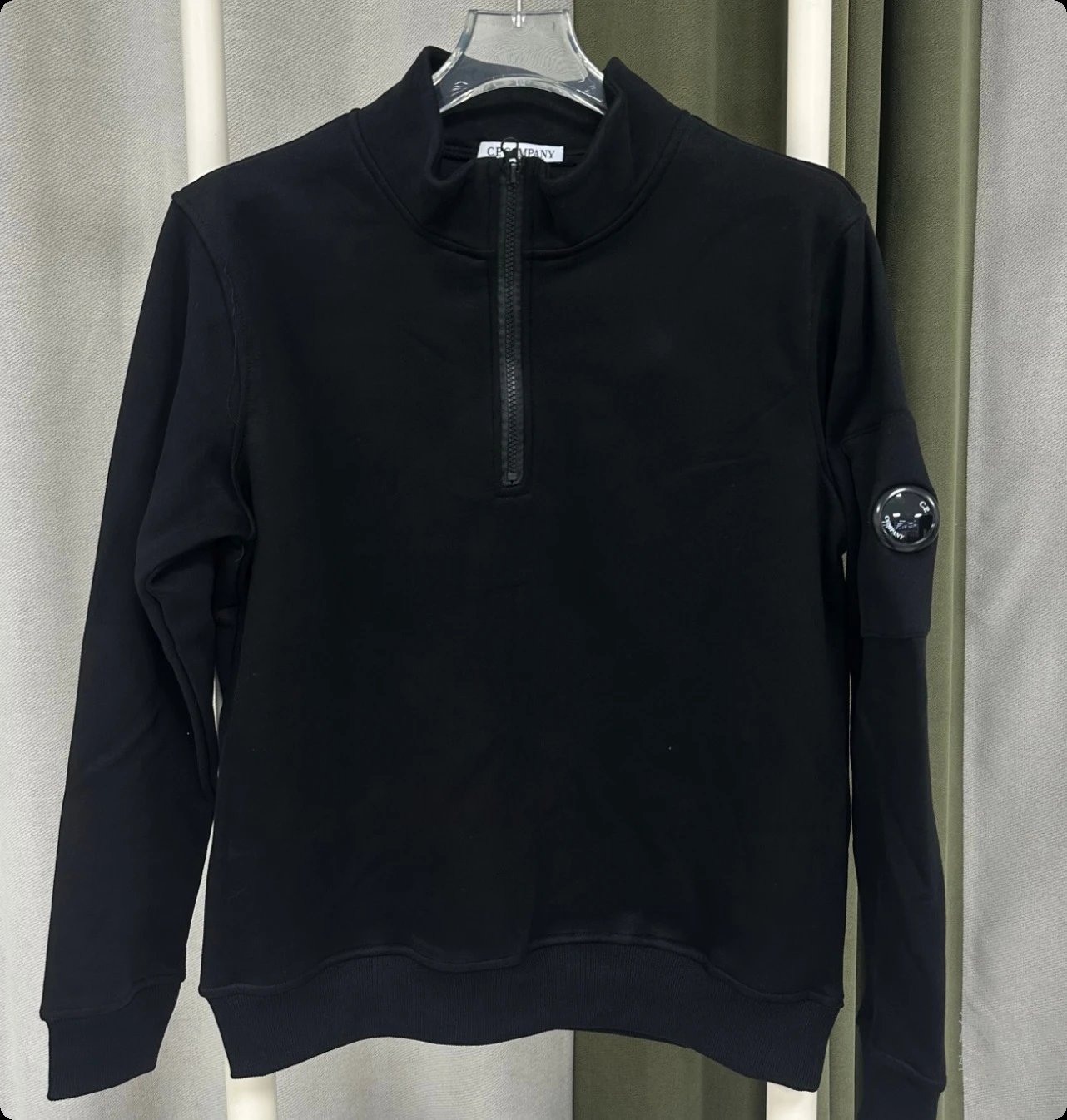 CP Company CP Company Black Half-Zip Sweatshirt Black