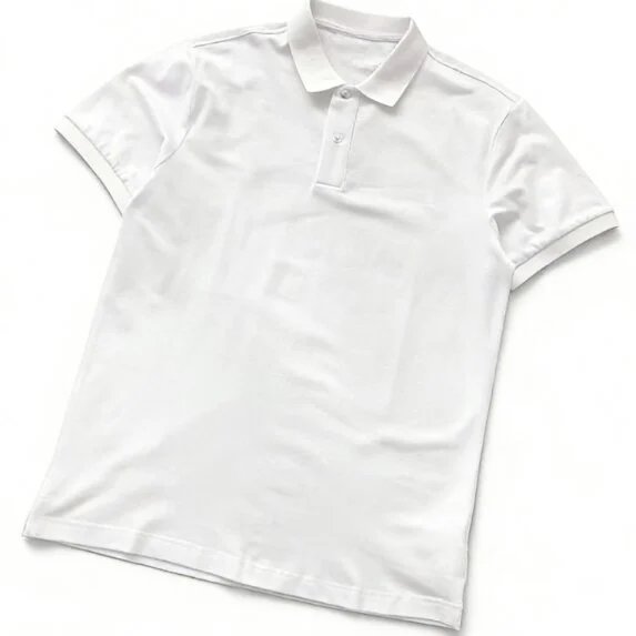 Left Plus Size Right Yellow Shield Red and White Vertical Stripes Six-Color Polo Short Sleeve 77060801