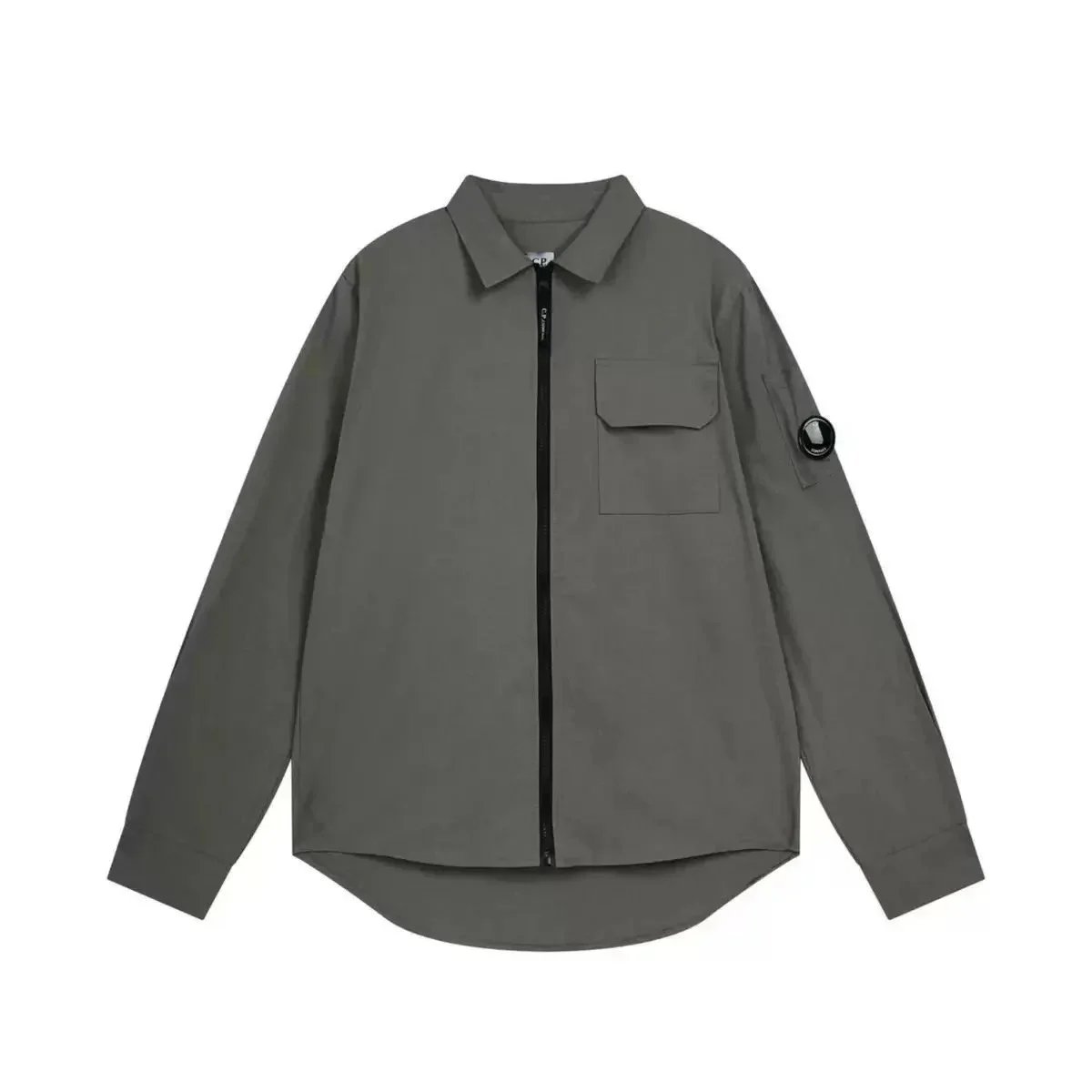 褐色单口夹克