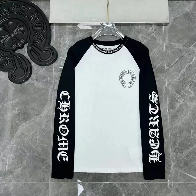 Chrome Hearts Horseshoe Raglan Long Sleeve Tee