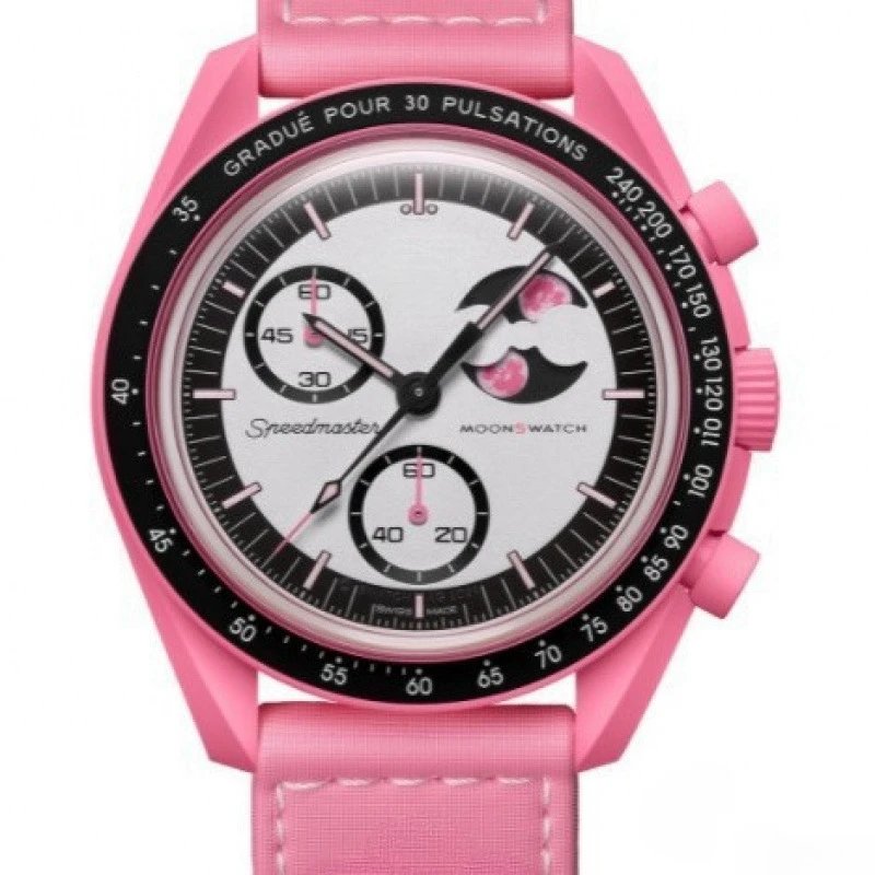 Swatch collaborates with Omega on the MoonSwatch Bioceramic Speedmaster series. - rep zegarki